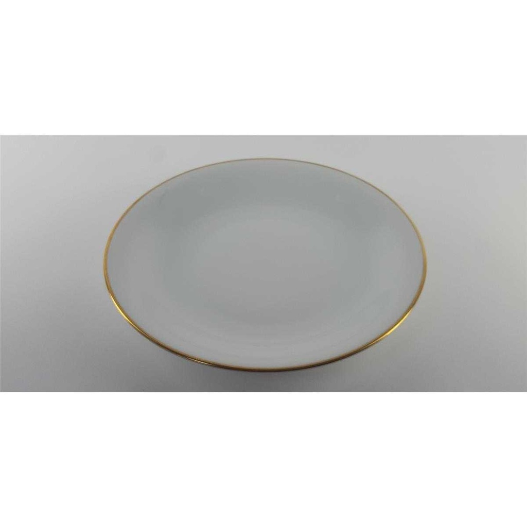 [458128529] Suppenteller Goldrand 23 cm KPM Krister 0201 Weiß gebraucht - gut Bild 3