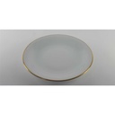 [458128529] Suppenteller Goldrand 23 cm KPM Krister 0201 Weiß gebraucht - gut Bild 3