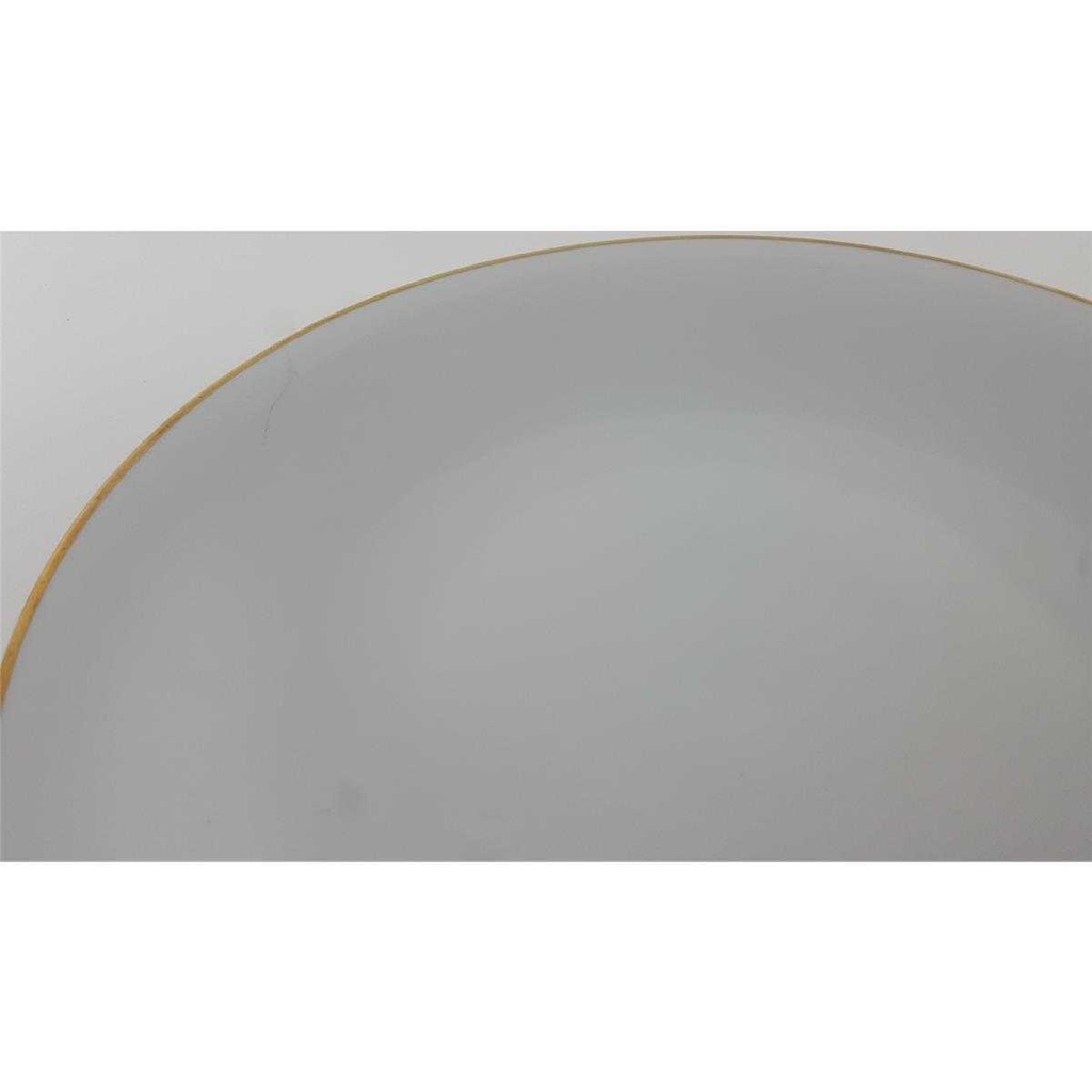 [458128529] Suppenteller Goldrand 23 cm KPM Krister 0201 Weiß gebraucht - gut Bild 5