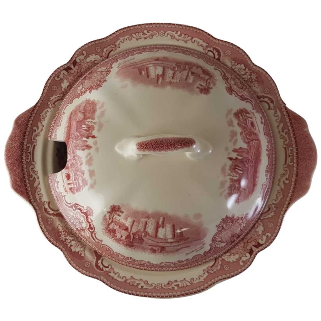 [45812855-1] Suppenterrine 1,45 L Johnson Bros Old Britain Castles Rot gebraucht - sehr gut Bild 2