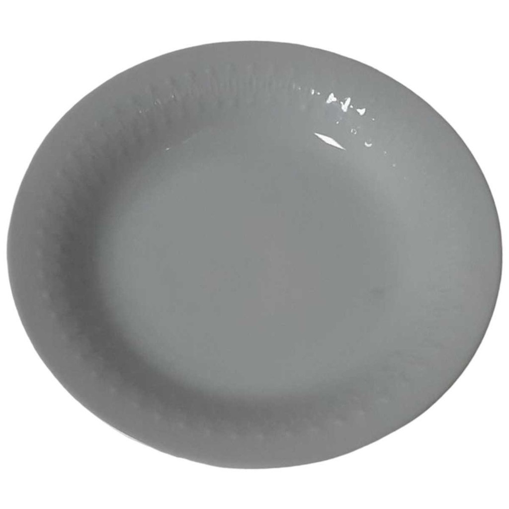 [458128557] Suppenteller 22,4 cm Mitterteich Reliefrand Weiß gebraucht - gut Bild 2