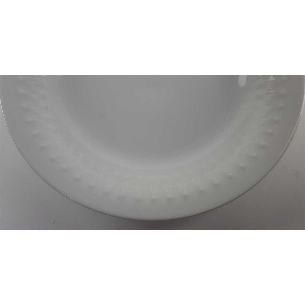 [458128557] Suppenteller 22,4 cm Mitterteich Reliefrand Weiß gebraucht - gut Bild 4