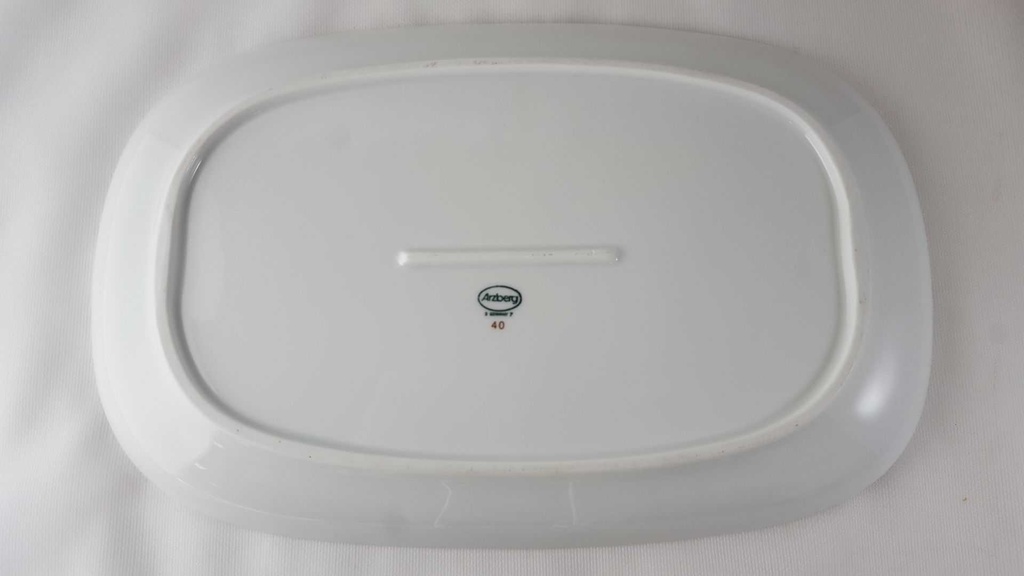 [45812857] Servierplatte Speiseplatte Fleischplatte Steakplatte 31,7x20,4 cm Arzberg Donau Saskia Grün gebraucht - gut Bild 4