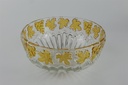 [458128571] Glasschale mit 6xSchälchen Weintrauben Relief Dekor gelb Set 7 tlg Bild 3
