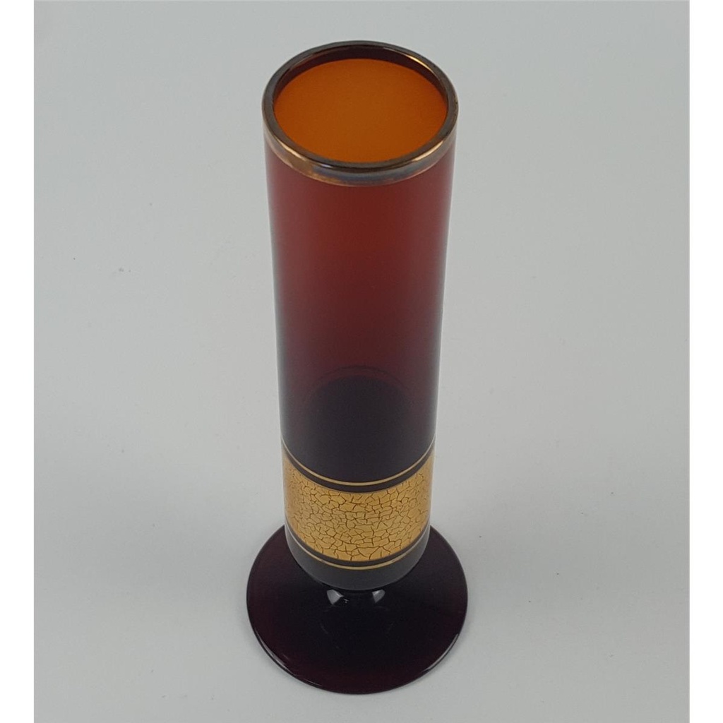 [2118973] Vase Glasvase 19,3 cm Barthmann Rot gebraucht - gut Bild 3