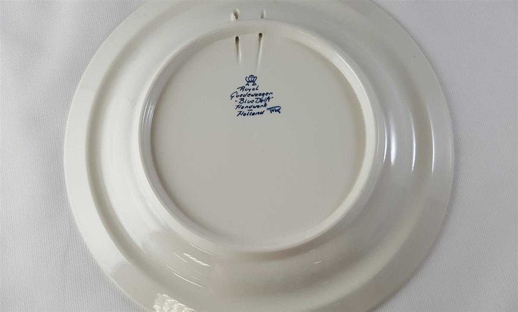 [45812861] Wandteller Royal Goedewaagen Blue Delft Windmühle gebraucht - sehr gut Bild 3
