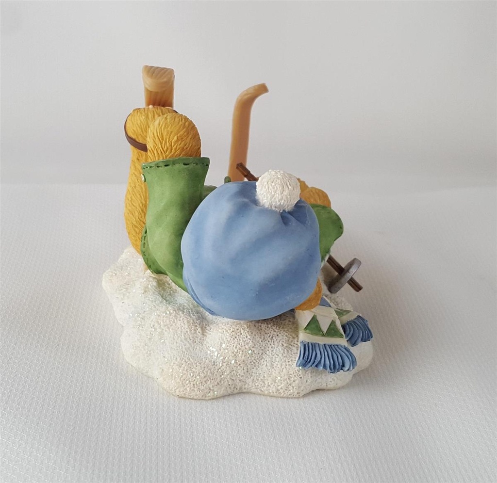[45812876] Figur Cherished Teddies Spencer I´m Head Over Skis For You 1997 gebraucht - sehr gut Bild 4