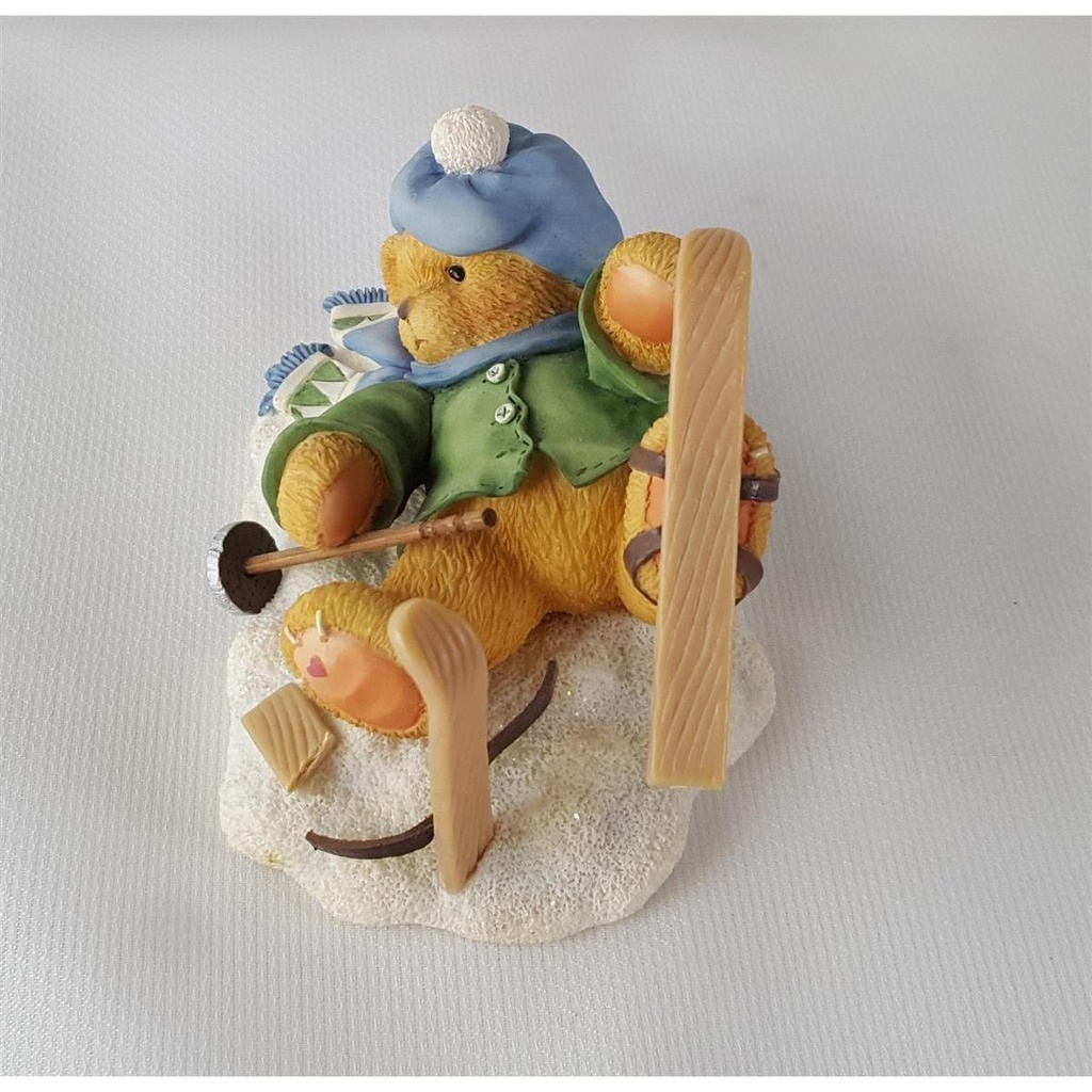 [45812876] Figur Cherished Teddies Spencer I´m Head Over Skis For You 1997 gebraucht - sehr gut Bild 5