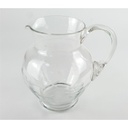 [458128818] Glaskrug Glas Wasserkanne Kanne Trauben Schliff H 19,5 cm Bild 2