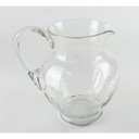 [458128818] Glaskrug Glas Wasserkanne Kanne Trauben Schliff H 19,5 cm Bild 3