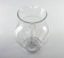 [458128818] Glaskrug Glas Wasserkanne Kanne Trauben Schliff H 19,5 cm Bild 5