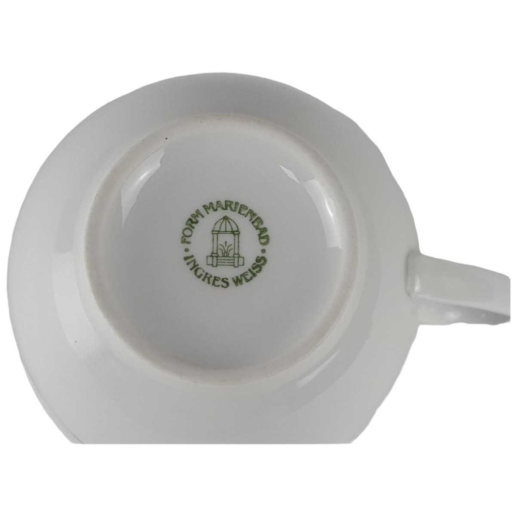 [458128828] Kaffeetasse Tasse Marienbad Ingres Weiss Blaue Rauten gebraucht - gut Bild 2