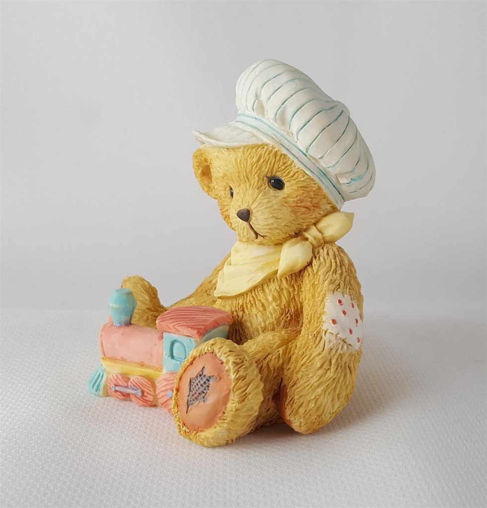 [45812886] Figur Cherished Teddies Thomas Chuggin' Along 1992 gebraucht - sehr gut Bild 4