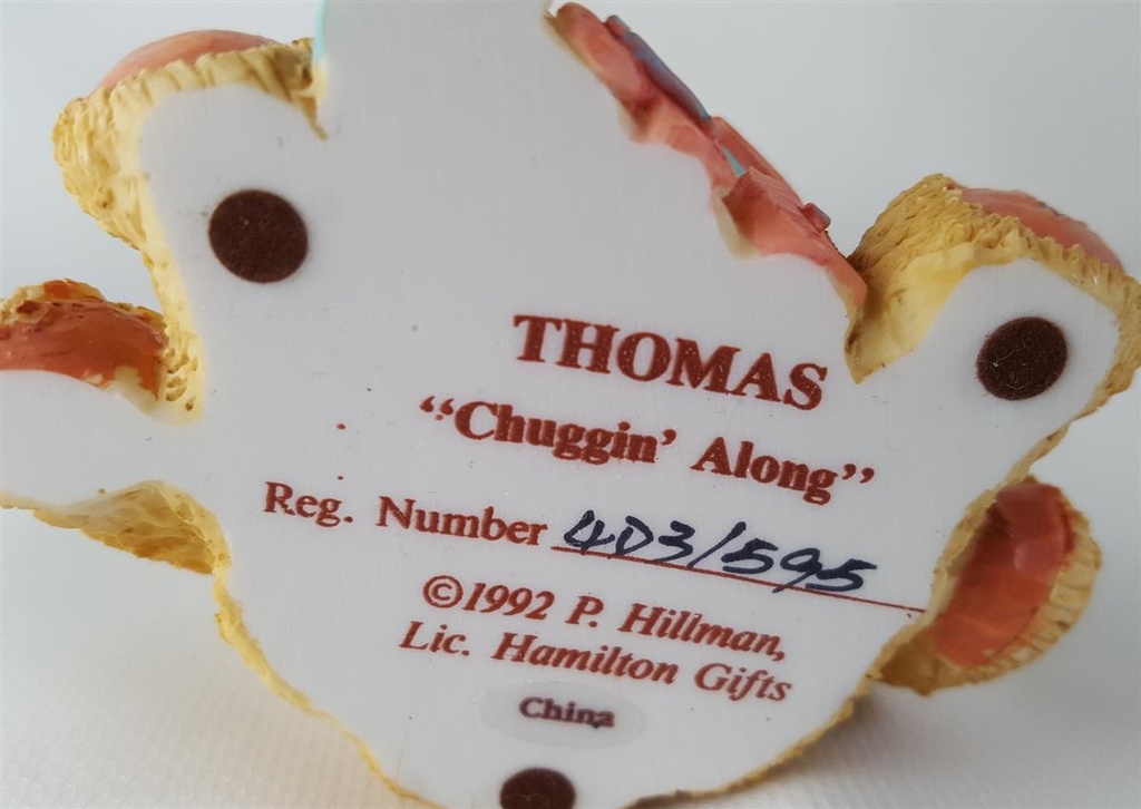 [45812886] Figur Cherished Teddies Thomas Chuggin' Along 1992 gebraucht - sehr gut Bild 5