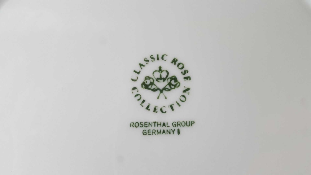 [45812925] Speiseteller Essteller 26 cm Rosenthal Monbijou grüne Ranke gebraucht - gut Bild 4