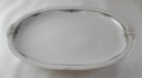 [45812943] Servierplatte Speiseplatte Fleischplatte Steakplatte 33,8x22,8 cm Zeh Scherzer Reliefdekor Platinrand Weiß gebraucht - gut Bild 3