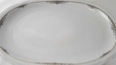 [45812943] Servierplatte Speiseplatte Fleischplatte Steakplatte 33,8x22,8 cm Zeh Scherzer Reliefdekor Platinrand Weiß gebraucht - gut Bild 4