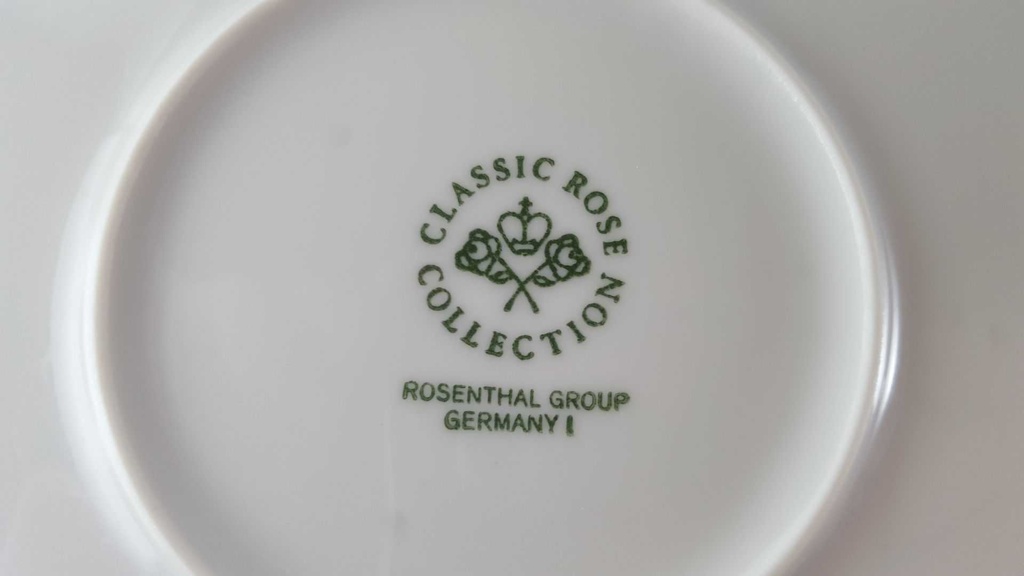 [45812946] Schüssel Servierschüssel 19,3 cm Rosenthal Monbijou grüne Ranke gebraucht - gut Bild 4