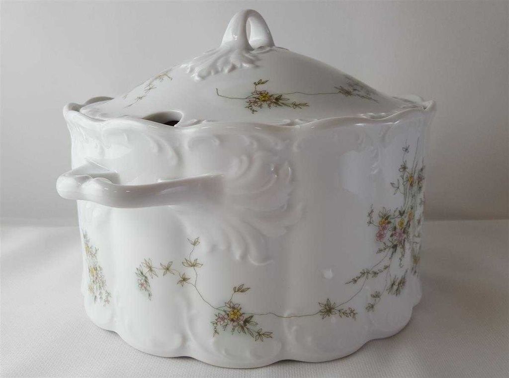 [45812954] Suppenterrine 2 L Rosenthal Monbijou grüne Ranke gebraucht - sehr gut Bild 2