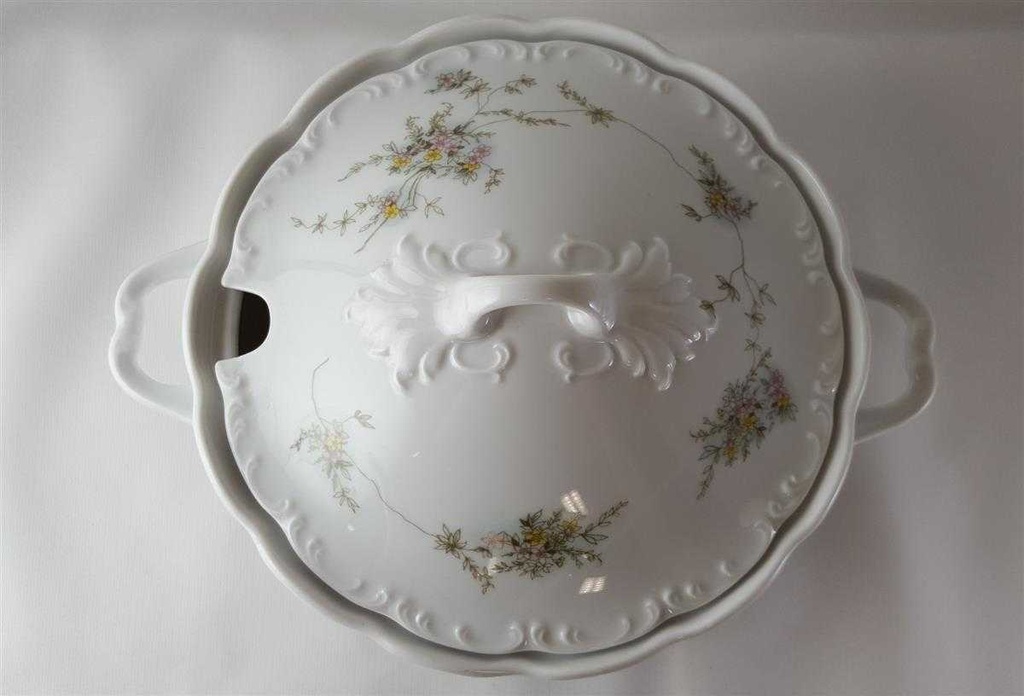 [45812954] Suppenterrine 2 L Rosenthal Monbijou grüne Ranke gebraucht - sehr gut Bild 3