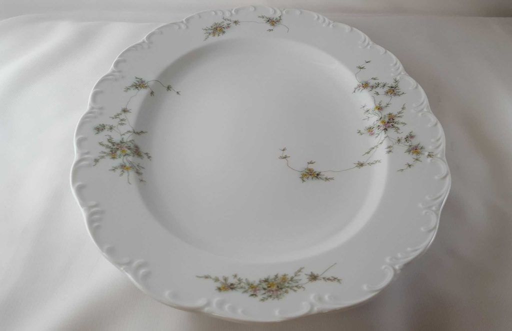 [45812956] Fleischplatte 38,6x28,7 cm Rosenthal Monbijou grüne Ranke gebraucht - gut Bild 2