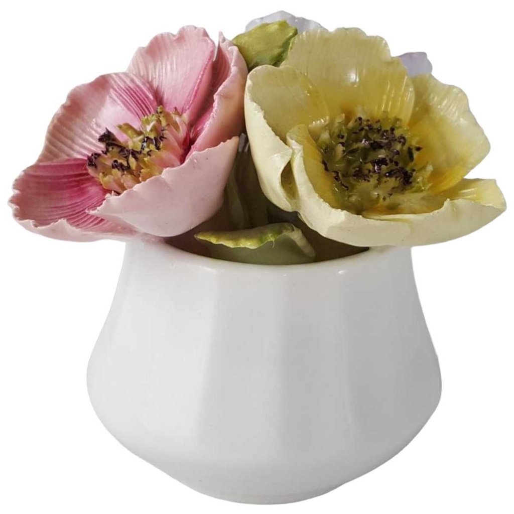 [45812987] Blumentopf Blumenbouquet Freistehend Heathcote Bone China gebraucht - gut Bild 2