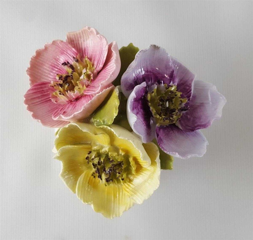 [45812987] Blumentopf Blumenbouquet Freistehend Heathcote Bone China gebraucht - gut Bild 5