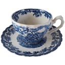 [45813013] Kaffeetasse mit Untertasse Tasse Myott Country Life Blau gebraucht - gut Bild 2