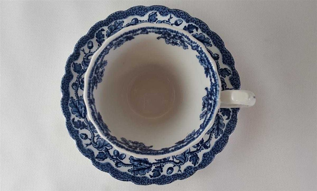 [45813013] Kaffeetasse mit Untertasse Tasse Myott Country Life Blau gebraucht - gut Bild 3