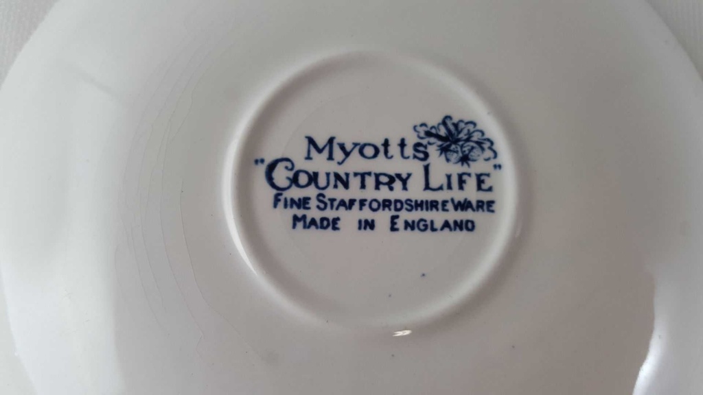 [45813013] Kaffeetasse mit Untertasse Tasse Myott Country Life Blau gebraucht - gut Bild 8
