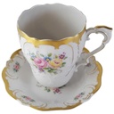 [45813018] Kaffeebecher mit Untertasse 2tlg Lindner Porzellan Residenz Gold gebraucht - sehr gut Bild 2
