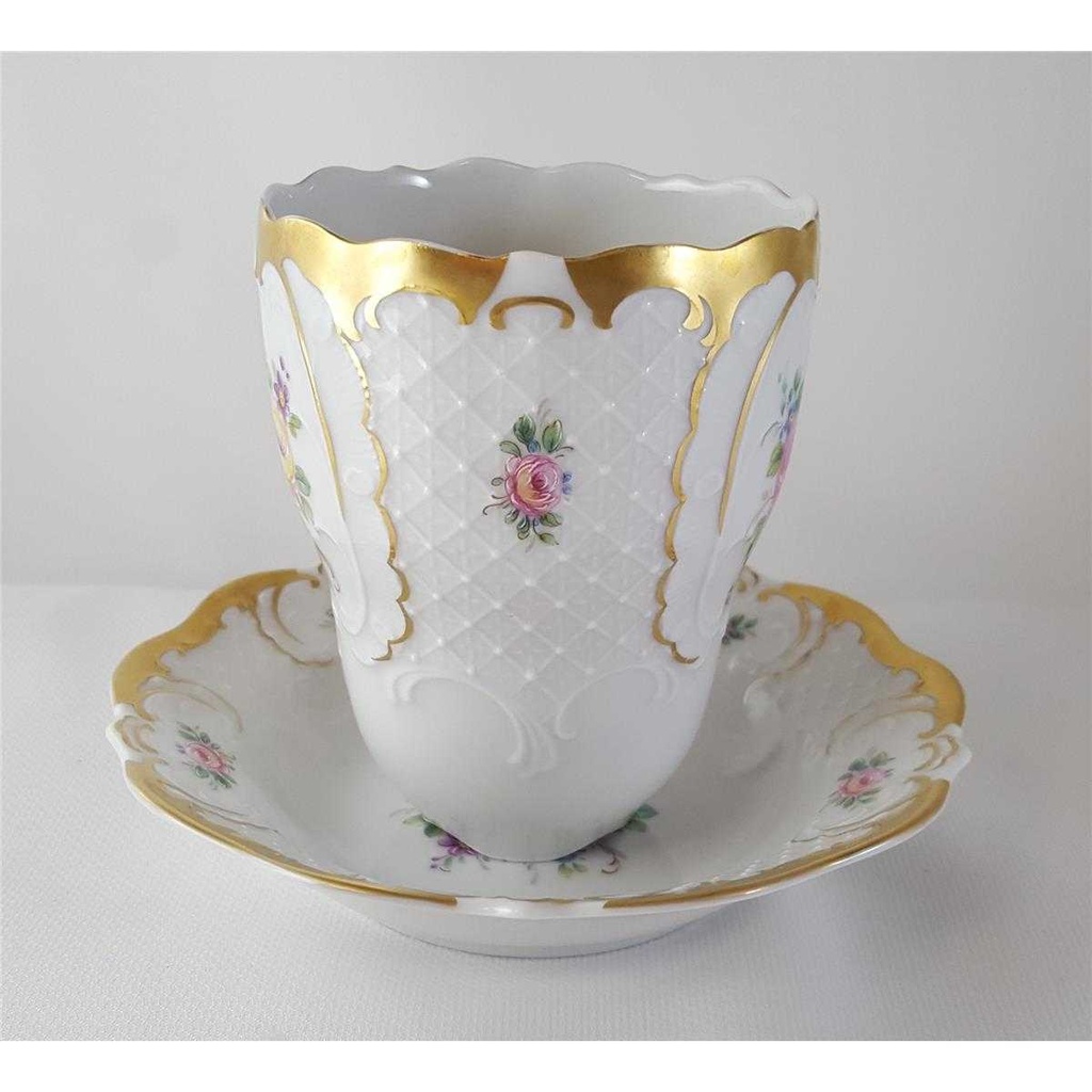 [45813018] Kaffeebecher mit Untertasse 2tlg Lindner Porzellan Residenz Gold gebraucht - sehr gut Bild 3