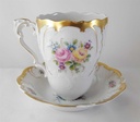 [45813018] Kaffeebecher mit Untertasse 2tlg Lindner Porzellan Residenz Gold gebraucht - sehr gut Bild 4