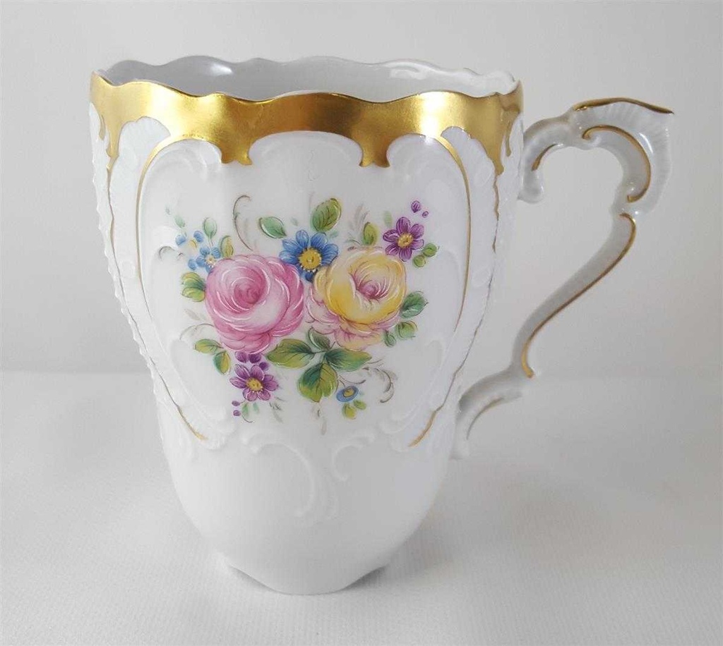 [45813018] Kaffeebecher mit Untertasse 2tlg Lindner Porzellan Residenz Gold gebraucht - sehr gut Bild 6