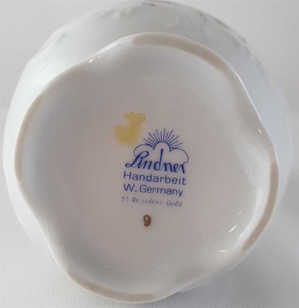 [45813020] Vase 18,5 cm Lindner Porzellan Residenz Gold gebraucht - sehr gut Bild 4