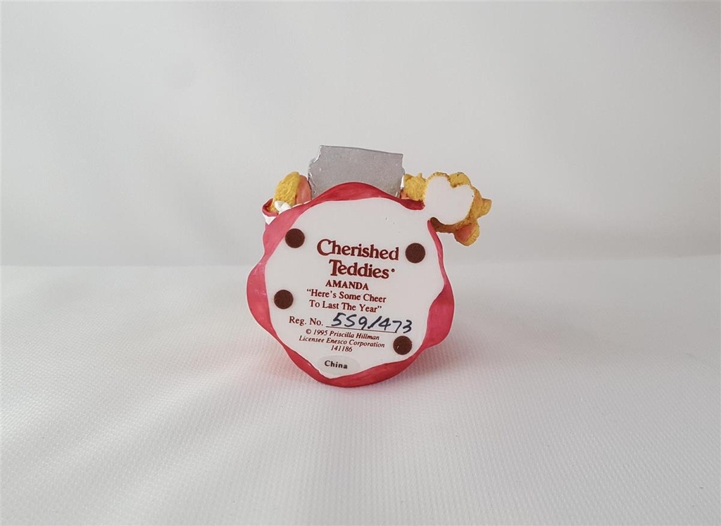 [45813056] Figur Cherished Teddies Amanda Here's Some Cheer To The Last year 1995 gebraucht - sehr gut Bild 5