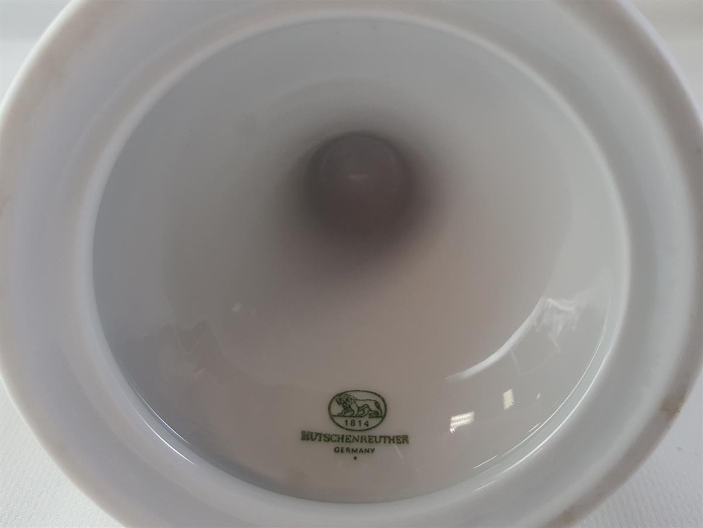 [45813074] Kerzenhalter 8 cm Hutschenreuther Weiß gebraucht - sehr gut Bild 3