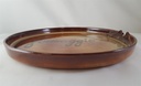 [45813094] Keramik Käsefondueteller Pizzateller formaggio Braun D 28,6 cm Bild 3
