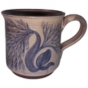[45813098] Kaffeetasse Kaffeebecher handbemalt Willer Keramik gebraucht - sehr gut Bild 2