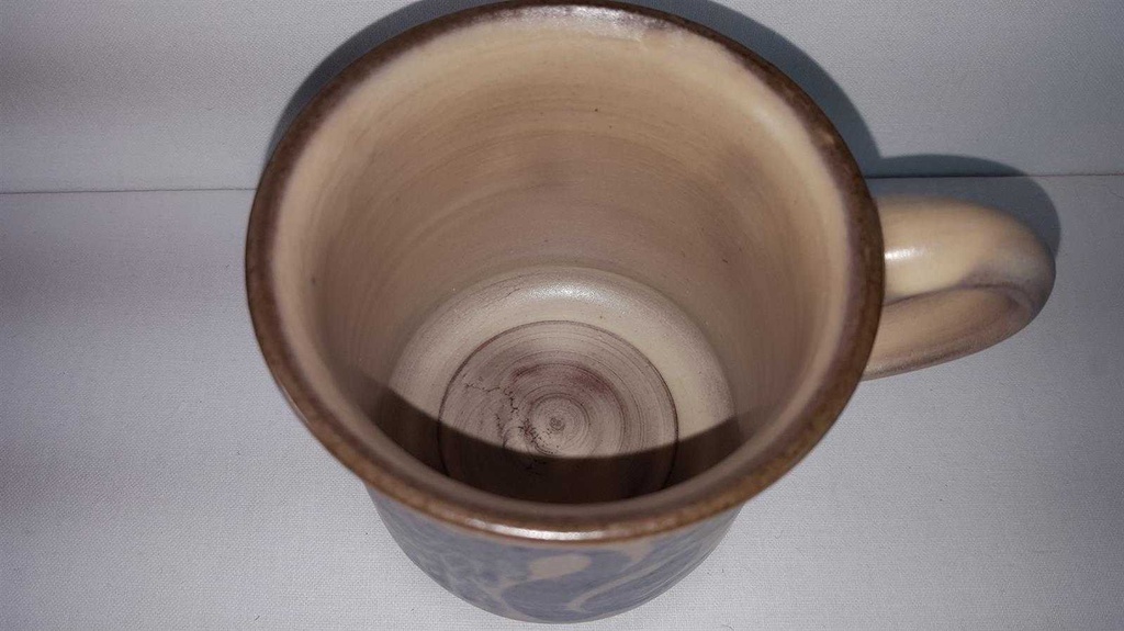 [45813098] Kaffeetasse Kaffeebecher handbemalt Willer Keramik gebraucht - sehr gut Bild 4