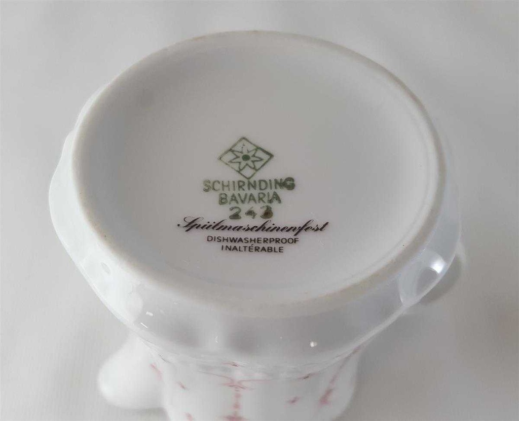 [45813105] Milchkännchen Schirnding Bavaria Opera rosa Dekor gebraucht - sehr gut Bild 6