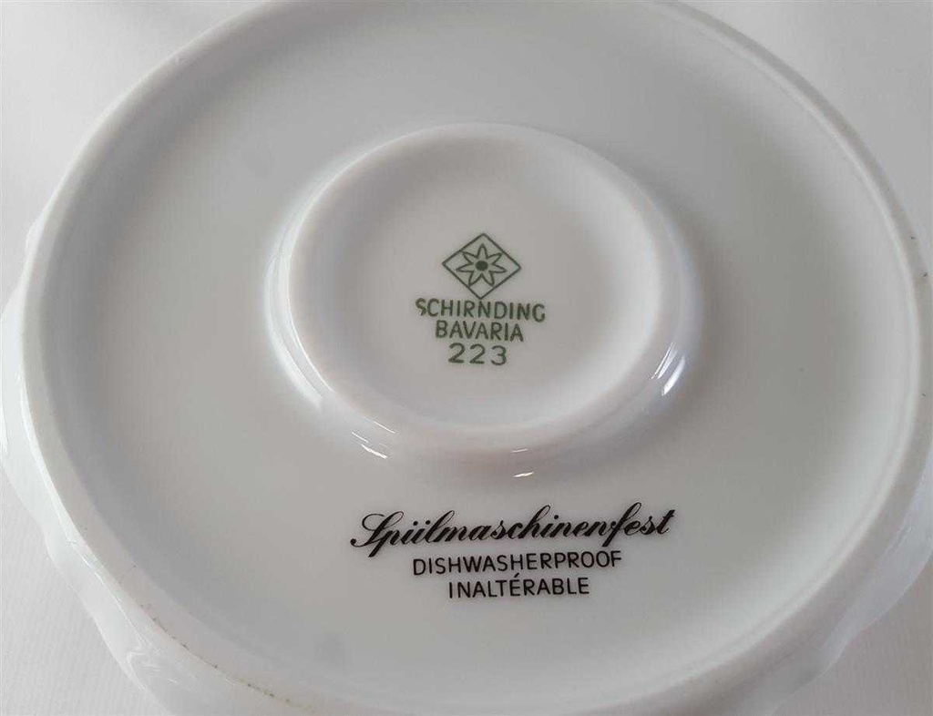 [45813117] Sauciere mit Teller 2tlg Schirnding Bavaria Opera rosa Dekor gebraucht - sehr gut Bild 7