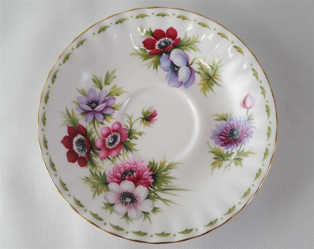 [45813122] Kaffeegedeck 3tlg Royal Albert Anemones March gebraucht - sehr gut Bild 5