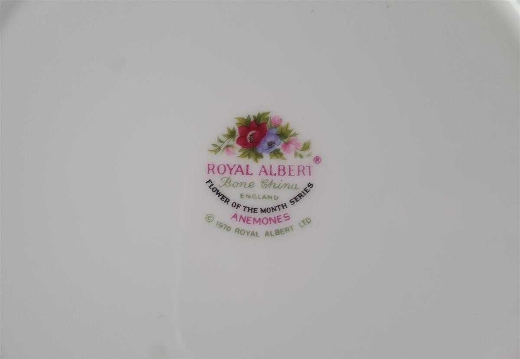 [45813122] Kaffeegedeck 3tlg Royal Albert Anemones March gebraucht - sehr gut Bild 7