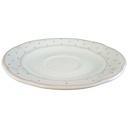 [45813125] Untertasse für Kaffee 15,2 cm Marienbad Ingres Weiss Rote Rauten Bild 2