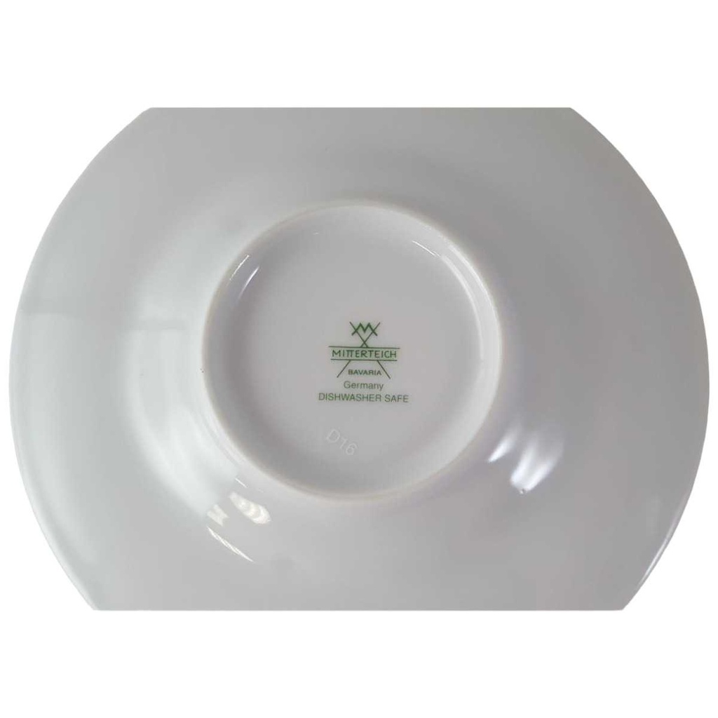 [45813136] Untertasse für Kaffee 15 cm Mitterteich Grün Weiß gebraucht - sehr gut Bild 2