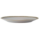 [45813146] Servierplatte Speiseplatte Fleischplatte Steakplatte 32,5x21 cm Volkstedt Gelb Schwarz Dekor gebraucht - gut Bild 2