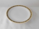 [45813147] Kuchenteller Dessertteller Frühstücksteller 19,1 cm Volkstedt Gelb Schwarz Dekor gebraucht - gut Bild 3