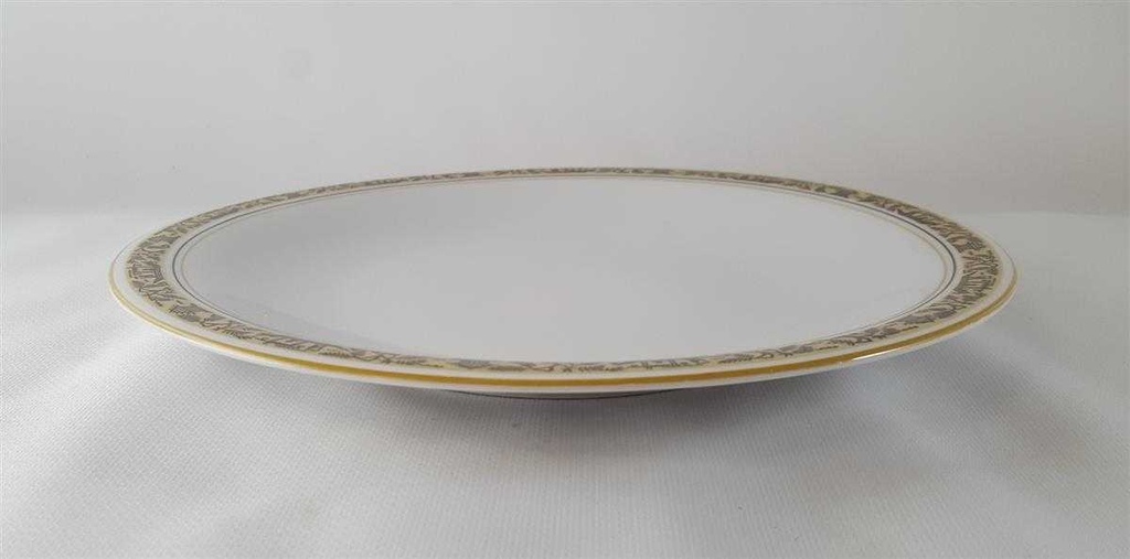 [45813149] Speiseteller Essteller 24 cm Volkstedt Gelb Schwarz Dekor gebraucht - gut Bild 2