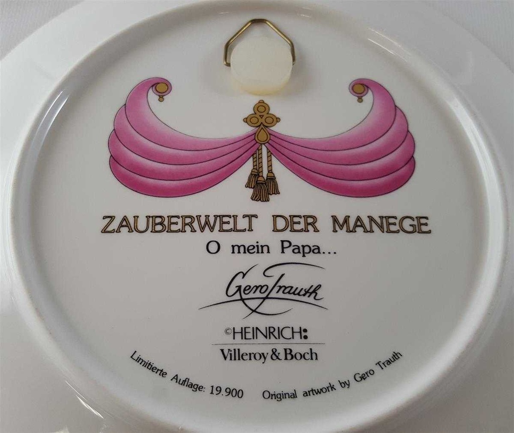 [45813152] Wandteller Sammelteller Villeroy & Boch Heinrich Zauberwelt der Manege gebraucht - sehr gut Bild 3